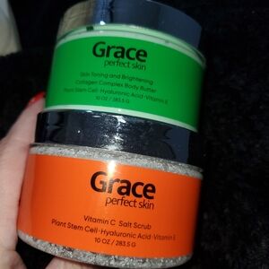 Grace Vitamin C Salt Scrub and Collagen Body Butter Set